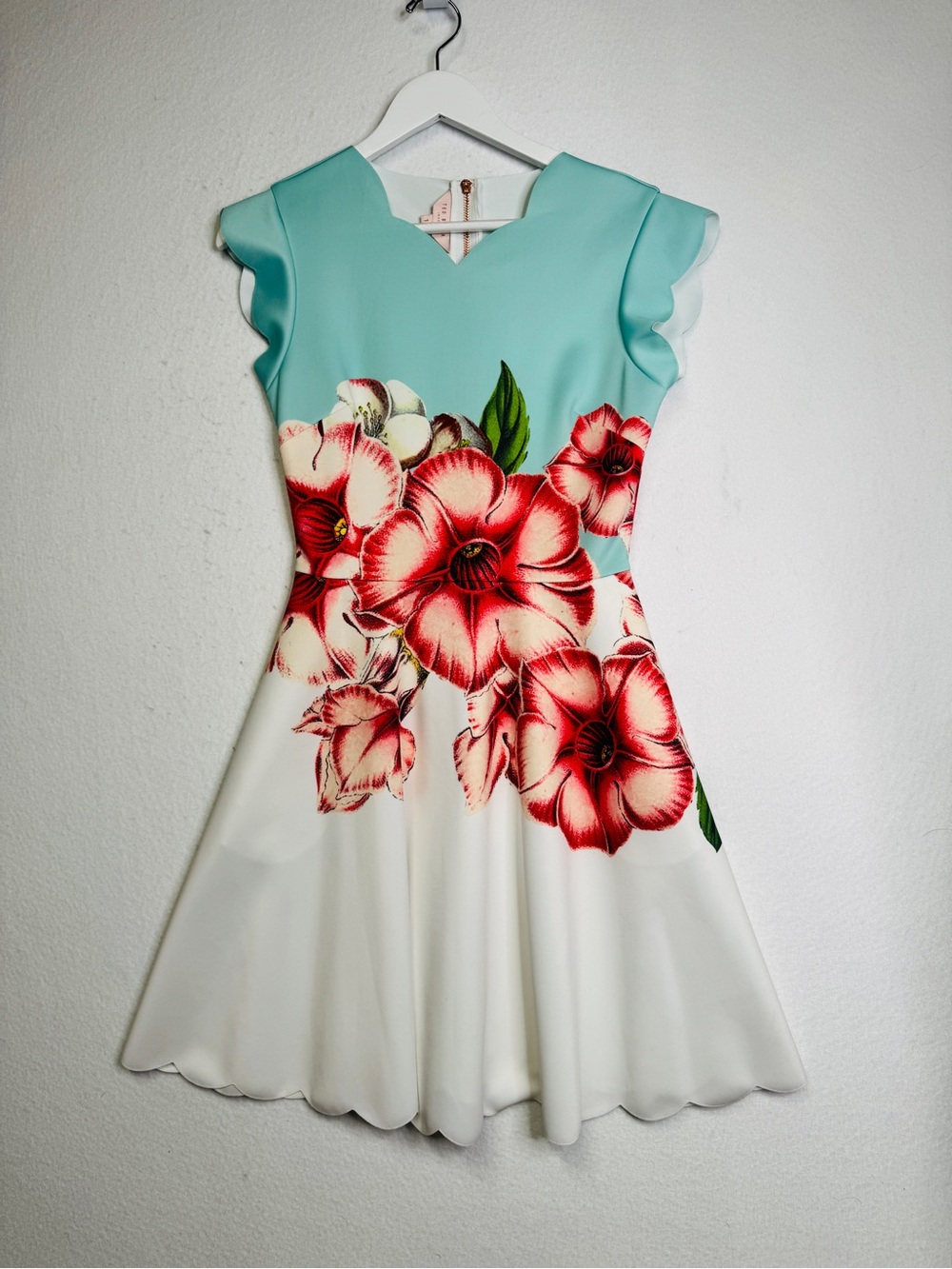 Ted Baker London Maevea Floral Skater Dress - Size 1